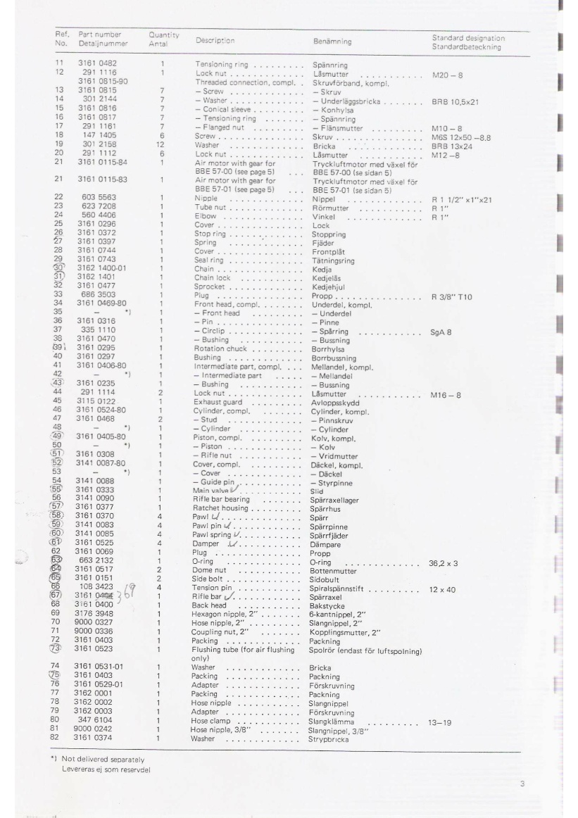 Parts BBE57 Used-17950905