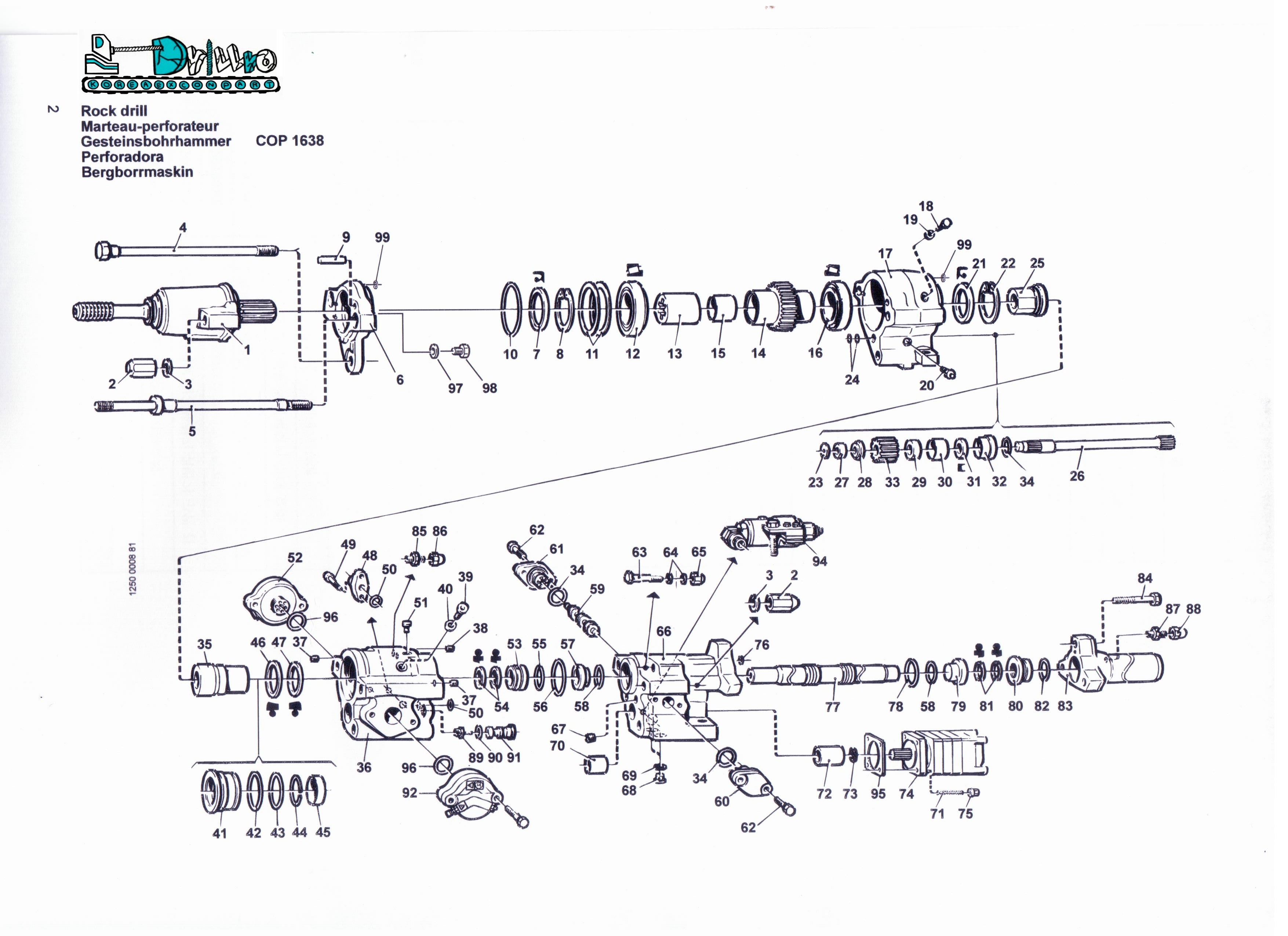 SPARE PARTS COP1238/1638/1838 Used-17952024